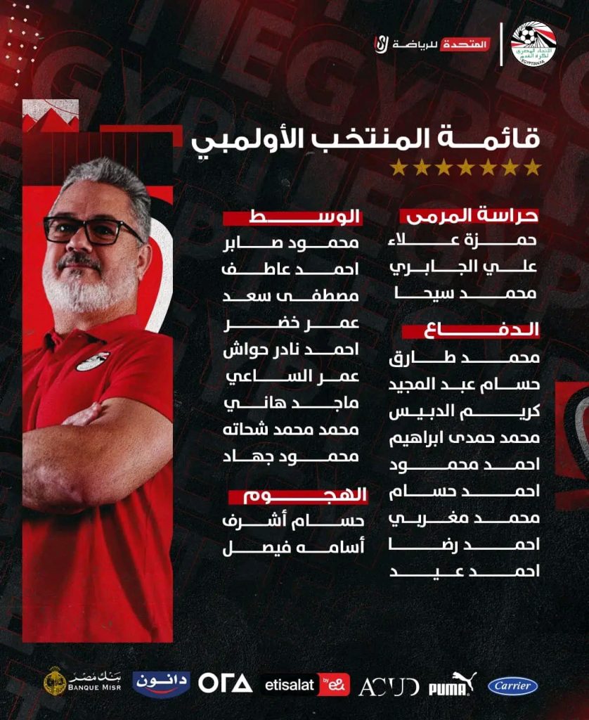 قائمة منتخب مصر الأولمبي 