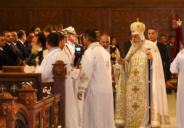 البابا تواضروس الثاني خلال قداس عيد القيامة المجيد