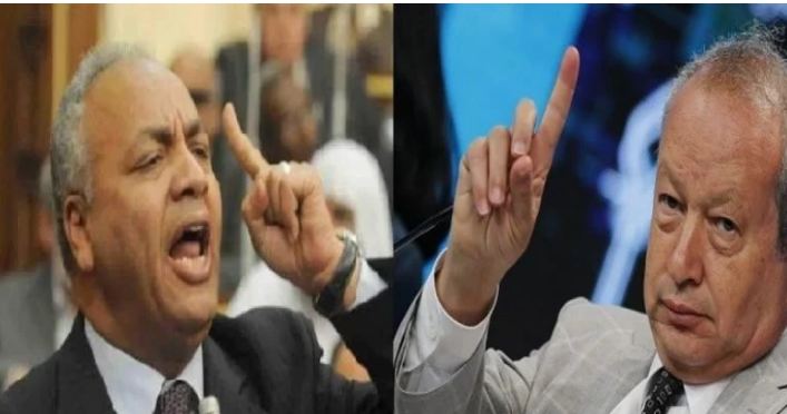 مصطفى بكري ونجيب ساويرس