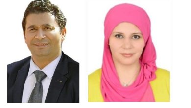 الدكتور جمال عبد العظيم والدكتورة إيناس محمد سرج