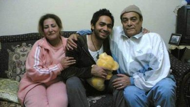 تامر حسني مع والده
